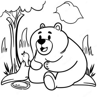 Bear Snores On Story Coloring Page 54973-43866