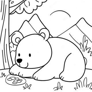 Bear Snores On Story Coloring Page 54973-43868