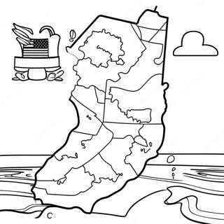 New Jersey State Outline Coloring Page 55003-43886