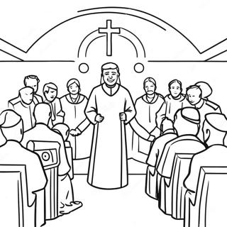 Beautiful Confirmation Ceremony Coloring Page 55014-43901