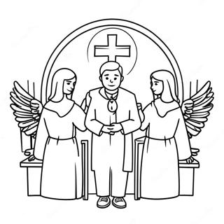 Beautiful Confirmation Ceremony Coloring Page 55014-43904