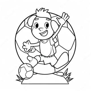 I Love Soccer Coloring Page 55023-43908