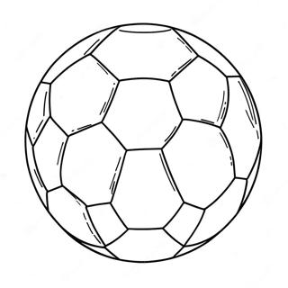 Exciting Soccer Ball Coloring Page 55024-43920