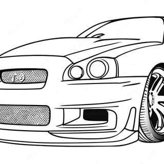 Nissan Skyline Gtr R34 Coloring Pages