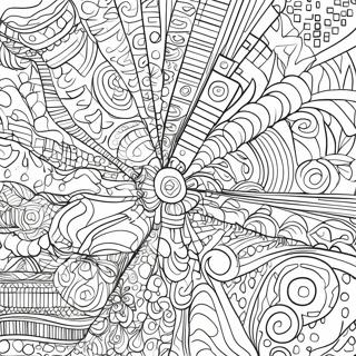 Retro Glitch Patterns Coloring Page 55054-43930