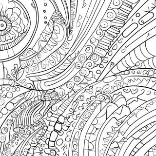 Retro Glitch Patterns Coloring Page 55054-43931