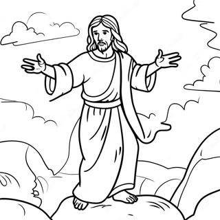 Temptation Of Jesus Coloring Pages