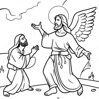 Temptation Of Jesus Coloring Page 55073-43947