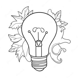 Colorful Christmas Light Bulb Coloring Page 5507-4502