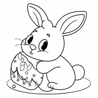 Christmas Bunny Coloring Pages