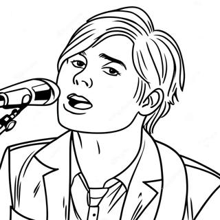 Gerard Way Singing Coloring Page 55114-43982