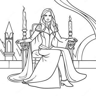 Throne Of Glass Coloring Pages