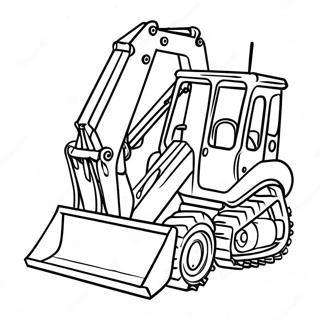 Backhoe Construction Vehicle Coloring Page 55133-43994