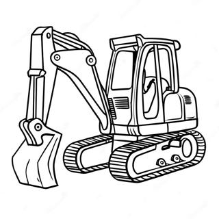 Backhoe Construction Vehicle Coloring Page 55133-43995