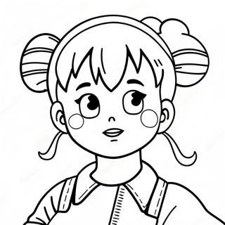 Cute Bulma With Dragon Ball Coloring Page 55144-44005