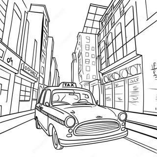 Taxi Coloring Page 55153-44010