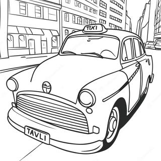 Taxi Coloring Page 55153-44011