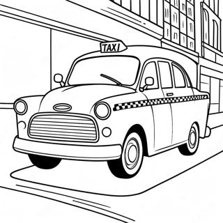 Taxi Coloring Page 55153-44012