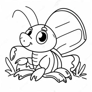 Cute Crawfish With Big Eyes Coloring Page 55164-44021