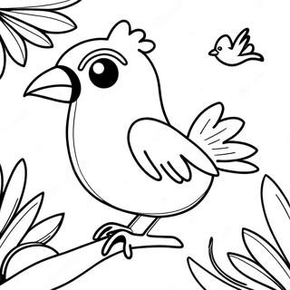 Realistic Bird Coloring Pages