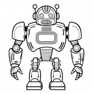 Metal Robot Coloring Page 55183-44033