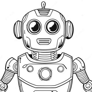 Metal Robot Coloring Page 55183-44036