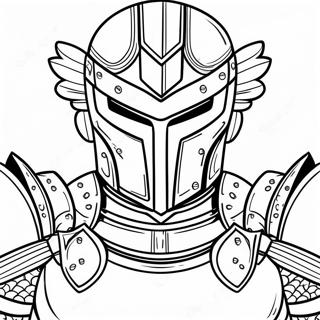 Shiny Metal Armor Coloring Page 55184-44040