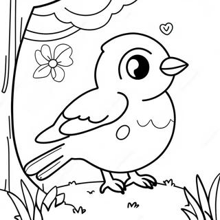 Spring Bird Coloring Page 55193-44049