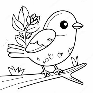 Spring Bird Coloring Page 55193-44050