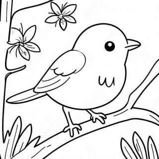 Spring Bird Coloring Page 55193-44051