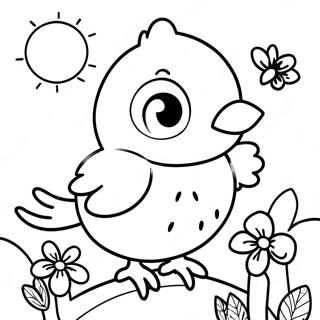 Spring Bird Coloring Page 55193-44052