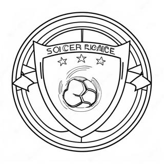 Soccer Logo Coloring Page 55203-44045