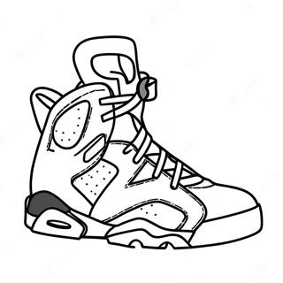 Jordan 6 Outline Coloring Page 55213-44062