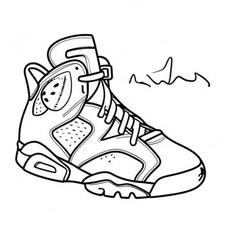 Jordan 6 Outline Coloring Page 55213-44063