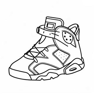 Jordan 6 Outline Coloring Pages