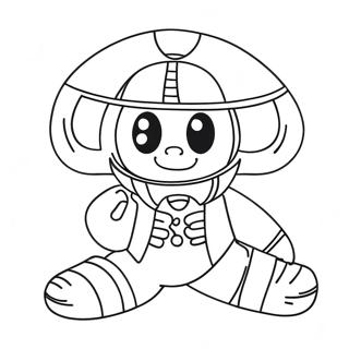 Colorful Vosco Character Coloring Page 55244-44081