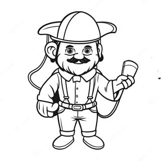 Colorful Vosco Character Coloring Page 55244-44084