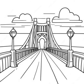 Bridge Coloring Pages