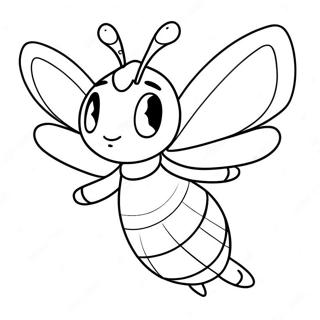 Cute Beedrill Flying Coloring Page 55274-44121