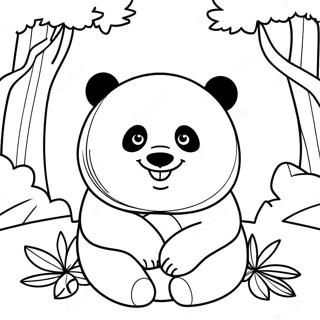 Po The Brave Panda Coloring Page 5527-4517