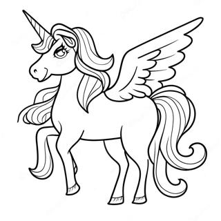 Fierce Slay Unicorn Coloring Page 55294-44132