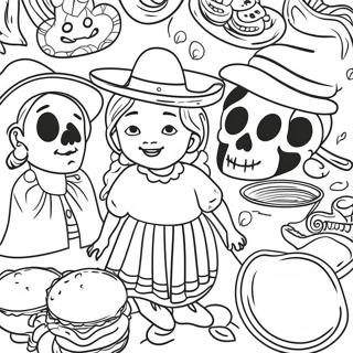 Colorful Mexican Fiesta Coloring Page 552-442