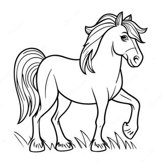 Draft Horse Coloring Pages