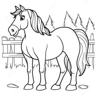 Draft Horse Coloring Page 55303-44126