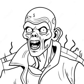 Creepy Zombie Gore Coloring Page 55314-44141