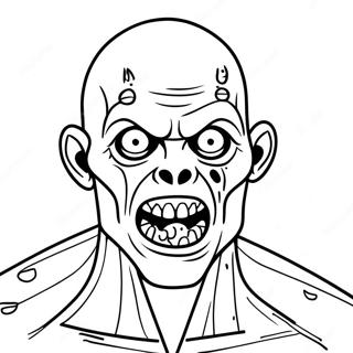 Creepy Zombie Gore Coloring Page 55314-44143