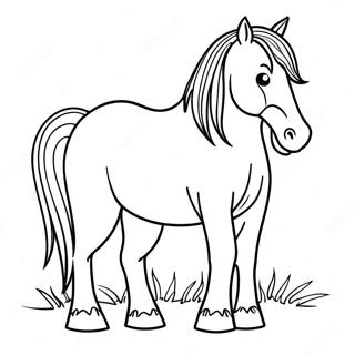 Clydesdale Horse Coloring Page 55323-44148