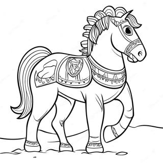 Epic Trojan Horse Adventure Coloring Page 55334-44161