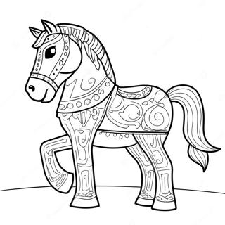 Epic Trojan Horse Adventure Coloring Page 55334-44162