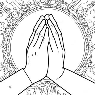 Praying Hands Coloring Page 55363-44178